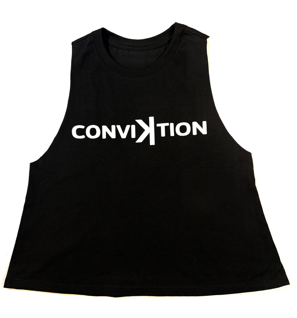 ConviKtion Women’s Essentials Crop Tank- Black