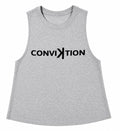 ConviKtion Women’s Essentials Crop Tank- Grey