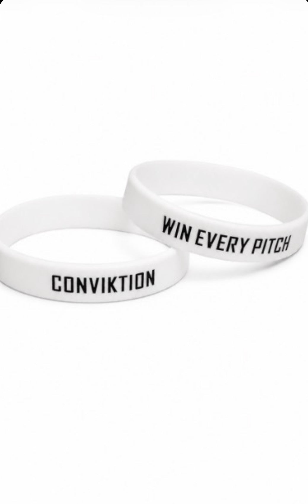 ConviKtion- Win Every Pitch Performance Rubber Wristband