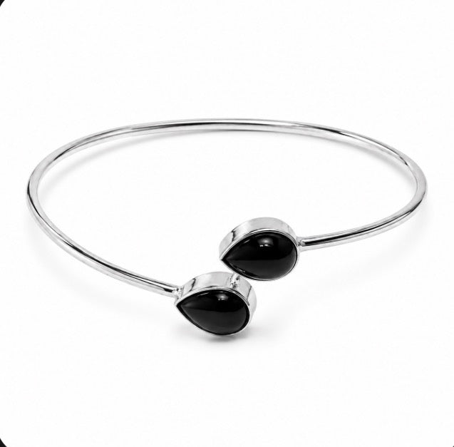Gameday Black Onyx Stacking Bangle