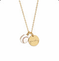 GAMEDAY Baseball Charm Necklace – Gold Edition