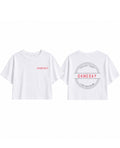Gameday "Watch Me" Cropped Tee- Pink logo