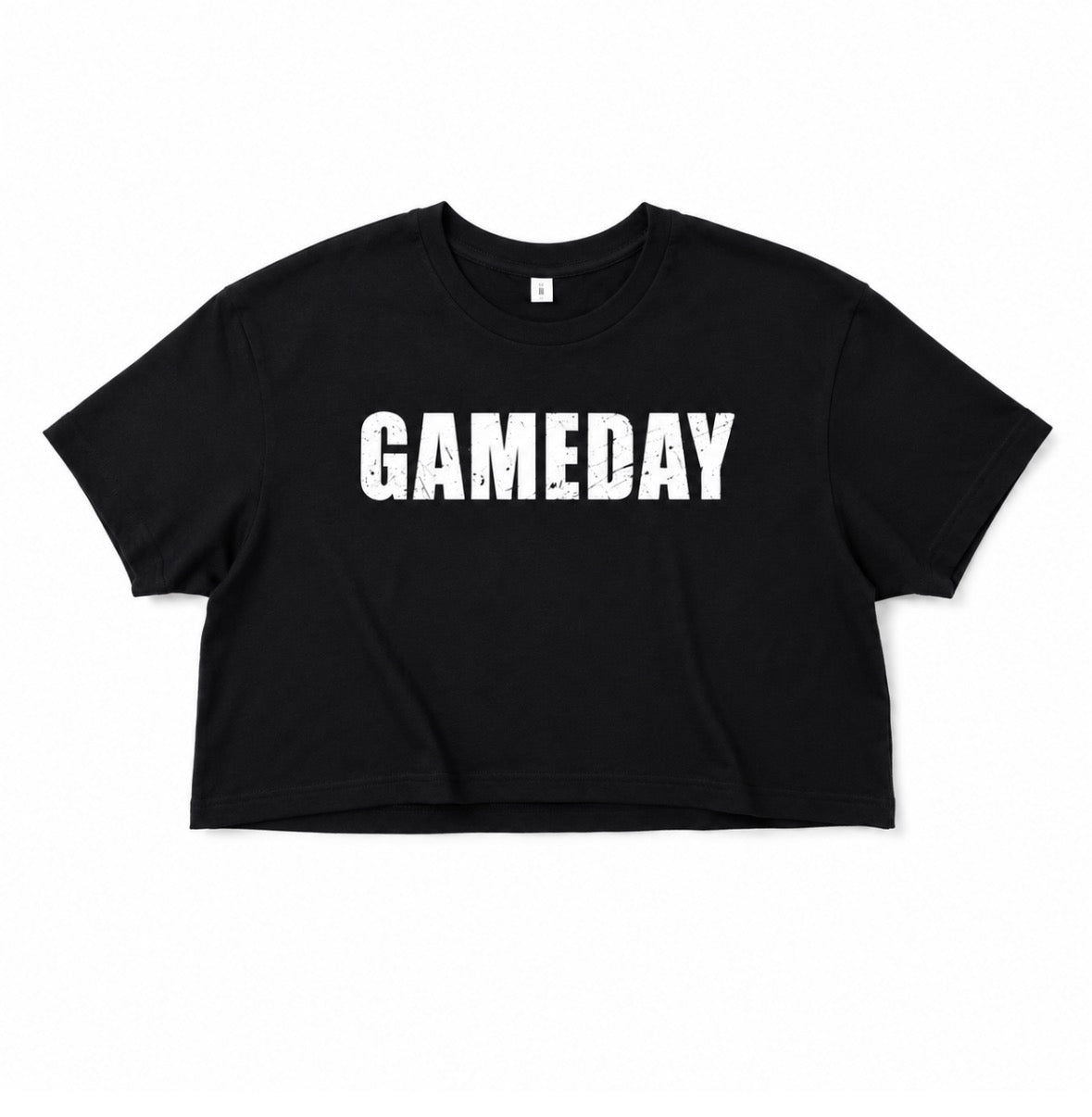 GAMEDAY Edgy Graphic Cropped Tee